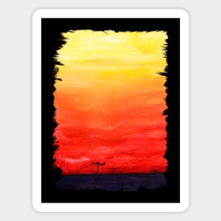 SUNSET brushstrokes Magnet